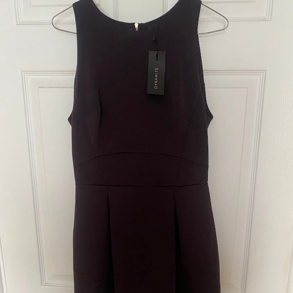 Dynamite women's dress, dark purple Size M